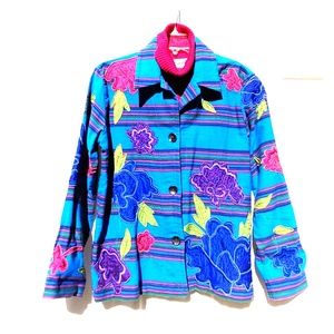 Chico's Bead & Applique Jacket with Sweater